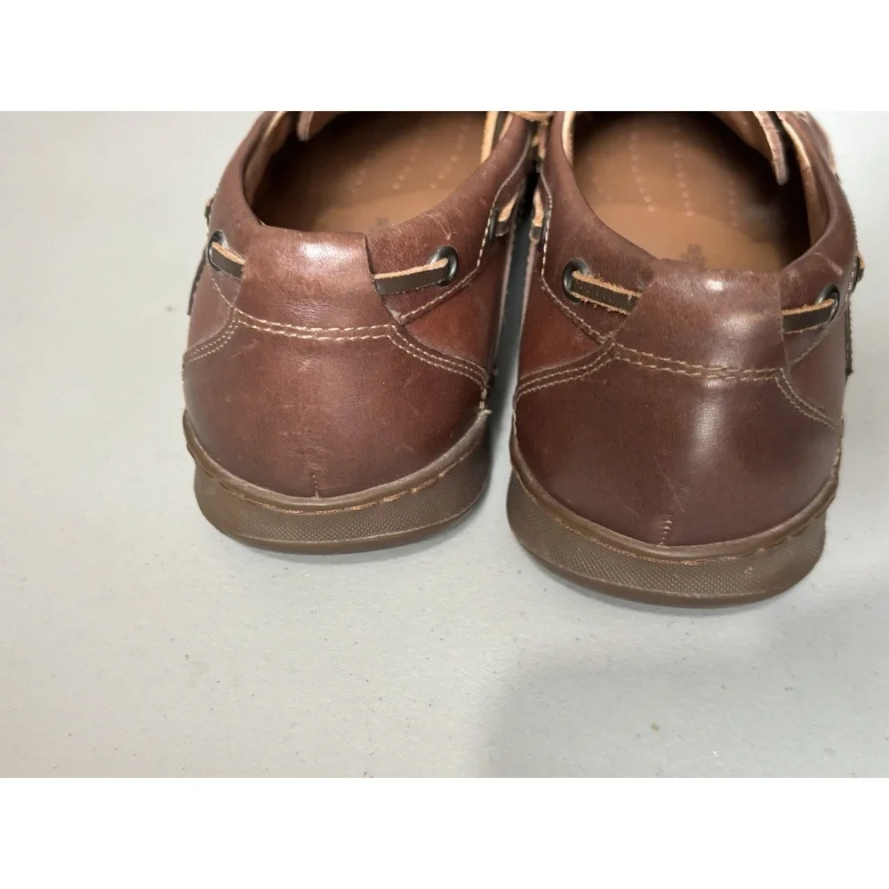 Mephisto Spinnaker Boat‎ Shoes Mens 11 Brown Leather Slip On Comfort Loafers